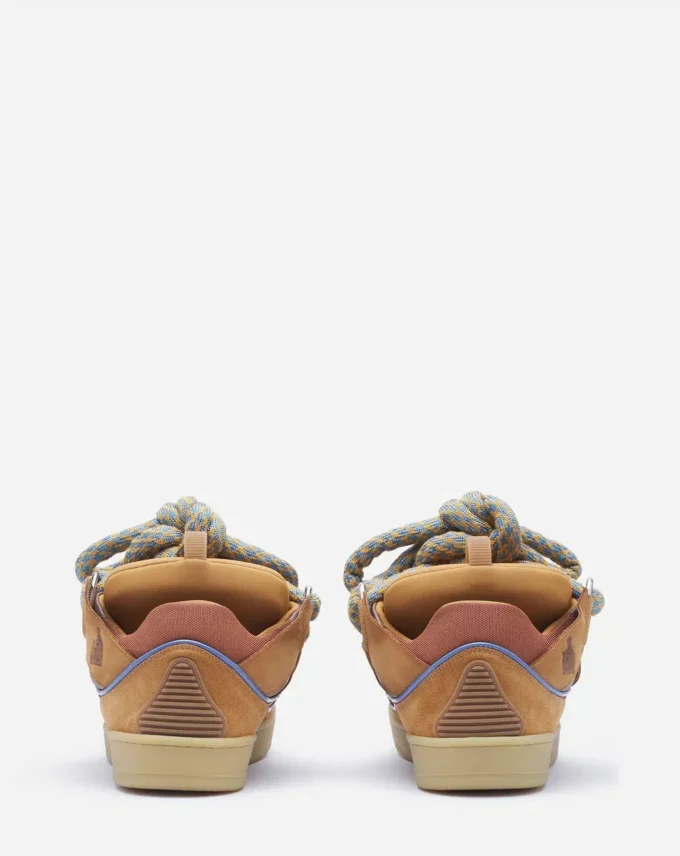 Curb Sneakers in Leather with Snake Laces