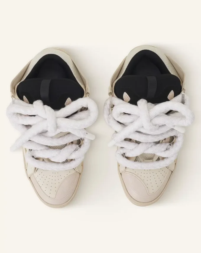 Curb Sneakers in Leather with Snake Laces Curb Sneakers in Leather with Snake Laces