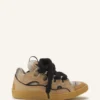 Curb Suede Sneakers with Mesh Laces