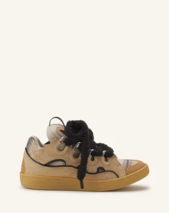 Curb Suede Sneakers with Mesh Laces Curb Suede Sneakers with Mesh Laces