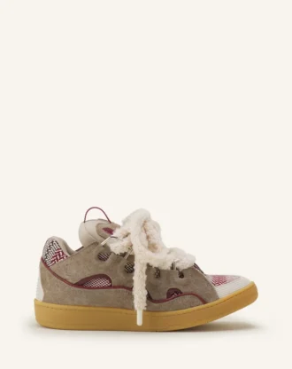 Curb Suede Sneakers with Mesh Laces Curb Suede Sneakers with Mesh Laces