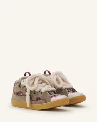 Curb Suede Sneakers with Mesh Laces Curb Suede Sneakers with Mesh Laces