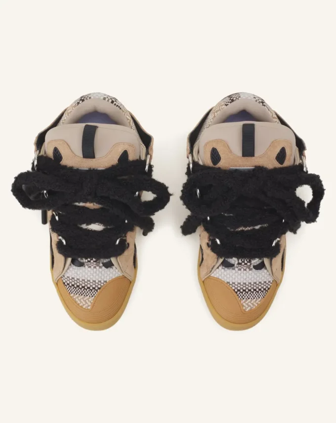Curb Suede Sneakers with Mesh Laces Curb Suede Sneakers with Mesh Laces