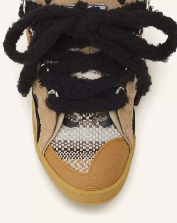 Curb Suede Sneakers with Mesh Laces Curb Suede Sneakers with Mesh Laces