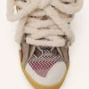 Curb Suede Sneakers with Mesh Laces