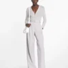 Darted Cotton Pants Darted Cotton Pants