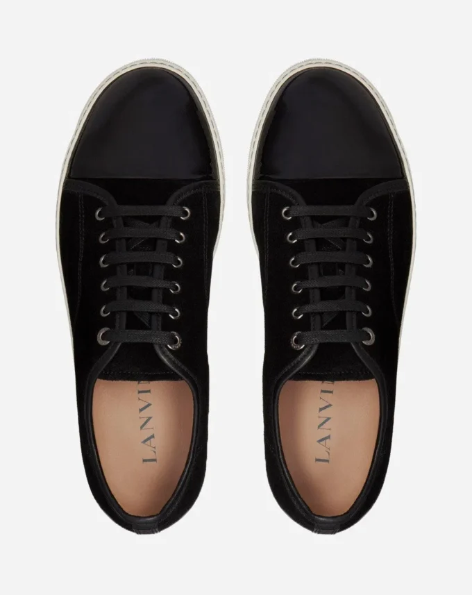 Dbb1 Suede and Patent Leather Sneakers