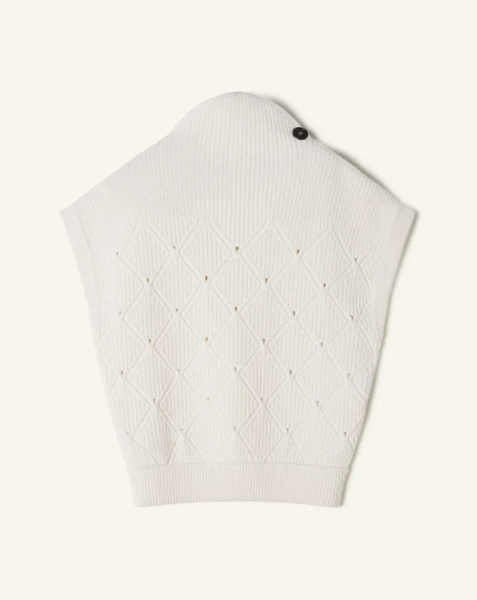 Diamond Detail Sleeveless Wool Sweater Diamond Detail Sleeveless Wool Sweater