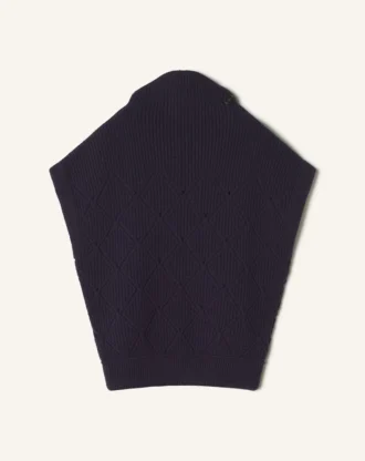 Diamond Detail Sleeveless Wool Sweater