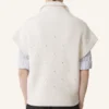 Diamond Detail Sleeveless Wool Sweater Diamond Detail Sleeveless Wool Sweater