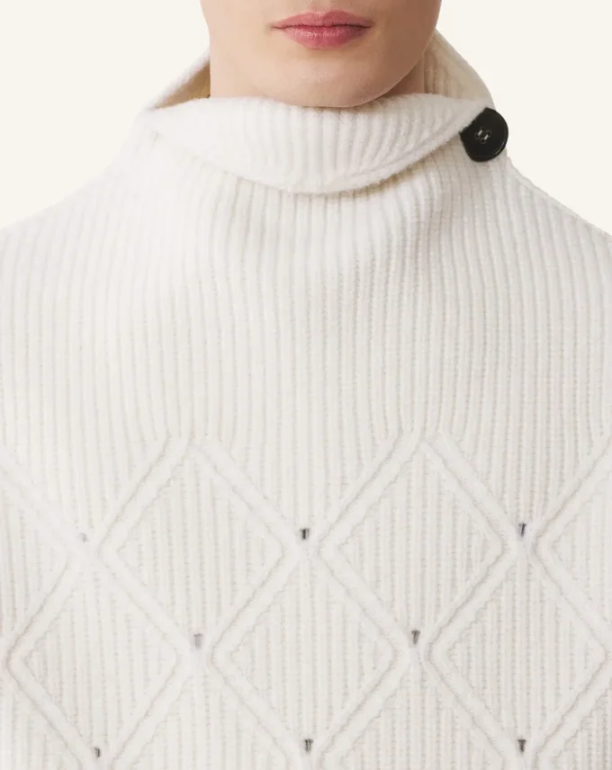 Diamond Detail Sleeveless Wool Sweater Diamond Detail Sleeveless Wool Sweater