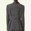 Double-Breasted Tailored Jacket in Prince of Wales Wool Double-Breasted Tailored Jacket in Prince of Wales Wool