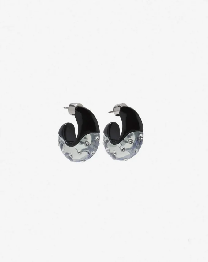 Fargo Rhinestone Large Hoop Earrings Fargo Rhinestone Large Hoop Earrings