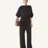Fluid Pants in Jacquard Viscose Fluid Pants in Jacquard Viscose