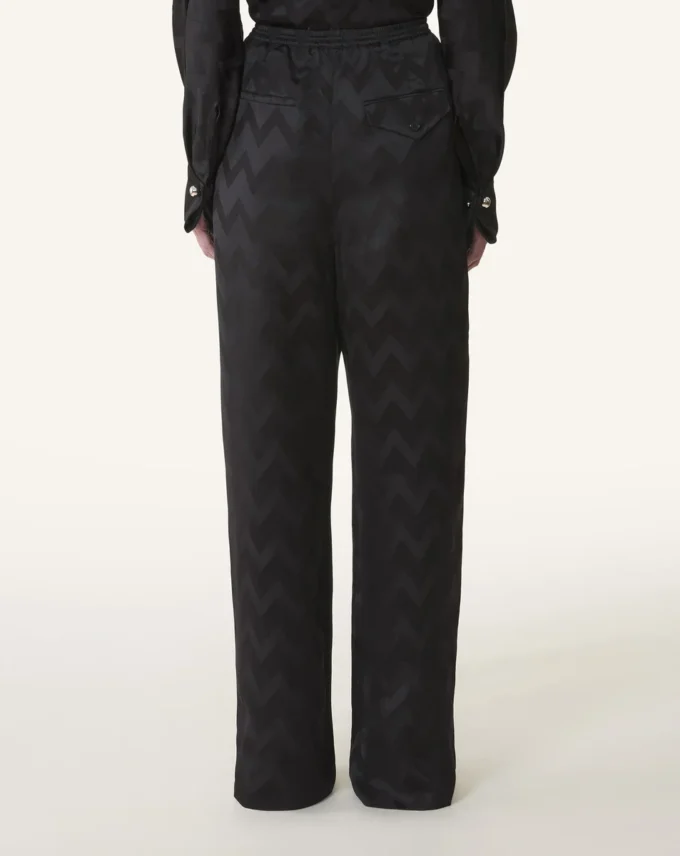 Fluid Pants in Jacquard Viscose Fluid Pants in Jacquard Viscose