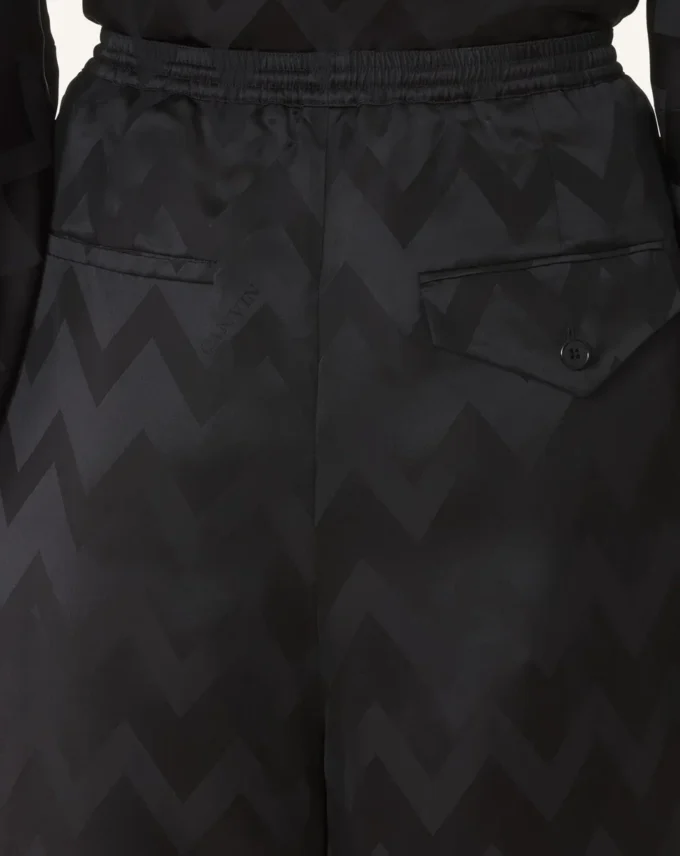 Fluid Pants in Jacquard Viscose Fluid Pants in Jacquard Viscose