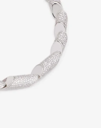 Haute Séquence Rhinestone Necklace