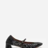 Heeled Mary Jane in Glossy Leather Heeled Mary Jane in Glossy Leather