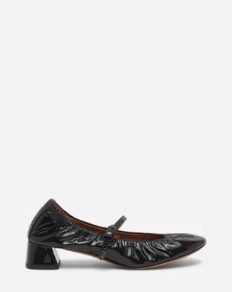 Heeled Mary Jane in Glossy Leather Heeled Mary Jane in Glossy Leather