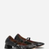 Heeled Mary Jane in Glossy Leather Heeled Mary Jane in Glossy Leather