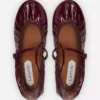 Heeled Mary Jane in Glossy Leather Heeled Mary Jane in Glossy Leather