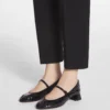 Heeled Mary Jane in Glossy Leather Heeled Mary Jane in Glossy Leather