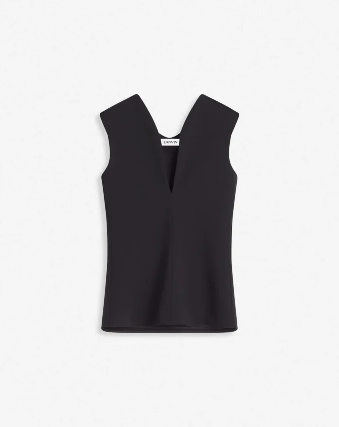 Jersey Top with a Plunging Neckline Jersey Top with a Plunging Neckline