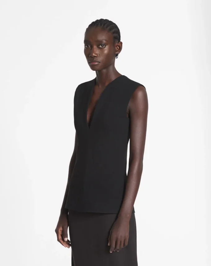 Jersey Top with a Plunging Neckline Jersey Top with a Plunging Neckline