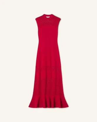 Lace Detail Dress in Viscose
