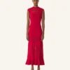 Lace Detail Dress in Viscose Lace Detail Dress in Viscose