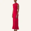 Lace Detail Dress in Viscose Lace Detail Dress in Viscose