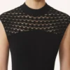 Lace Detail Dress in Viscose Lace Detail Dress in Viscose