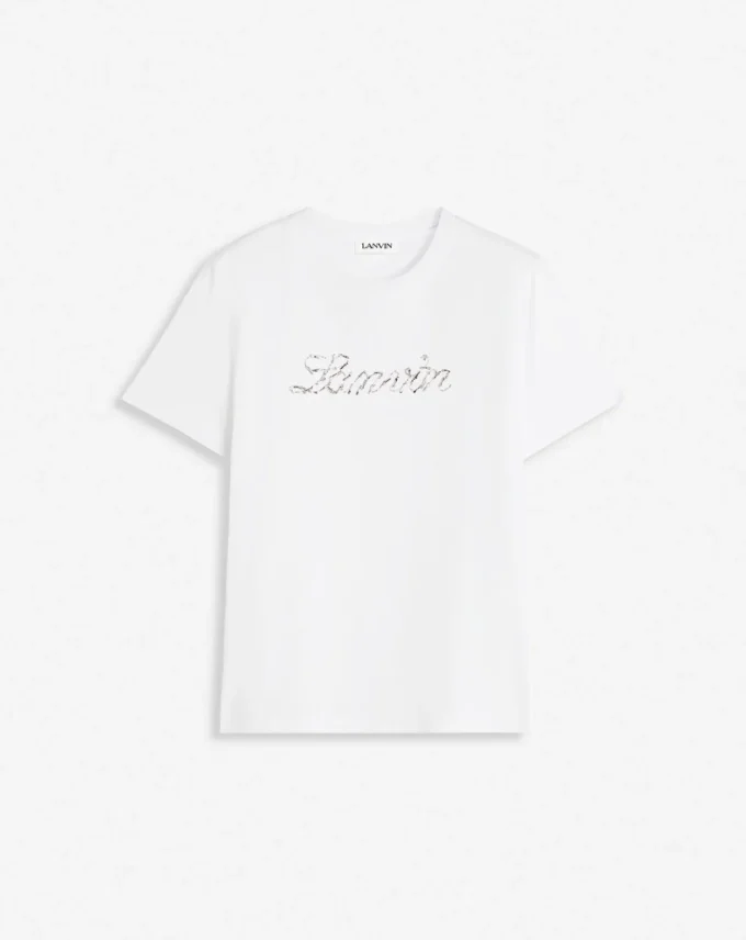 Lanvin Bead Embroidered T-Shirt