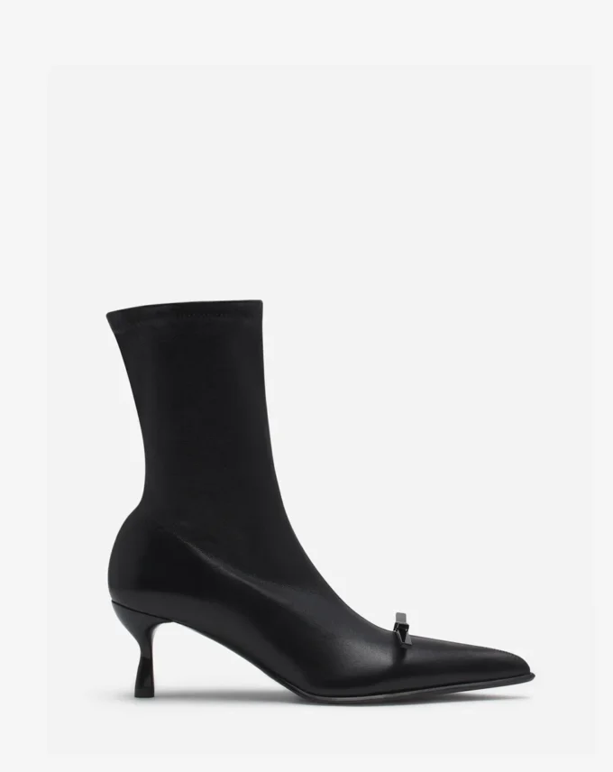 Lanvin Bow Ankle Boots in Leather Lanvin Bow Ankle Boots in Leather