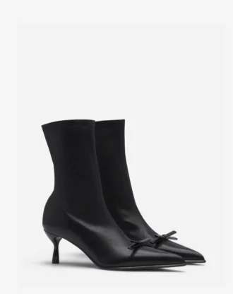 Lanvin Bow Ankle Boots in Leather Lanvin Bow Ankle Boots in Leather