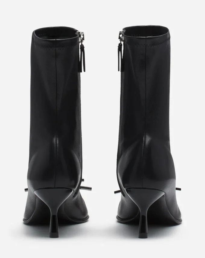 Lanvin Bow Ankle Boots in Leather Lanvin Bow Ankle Boots in Leather