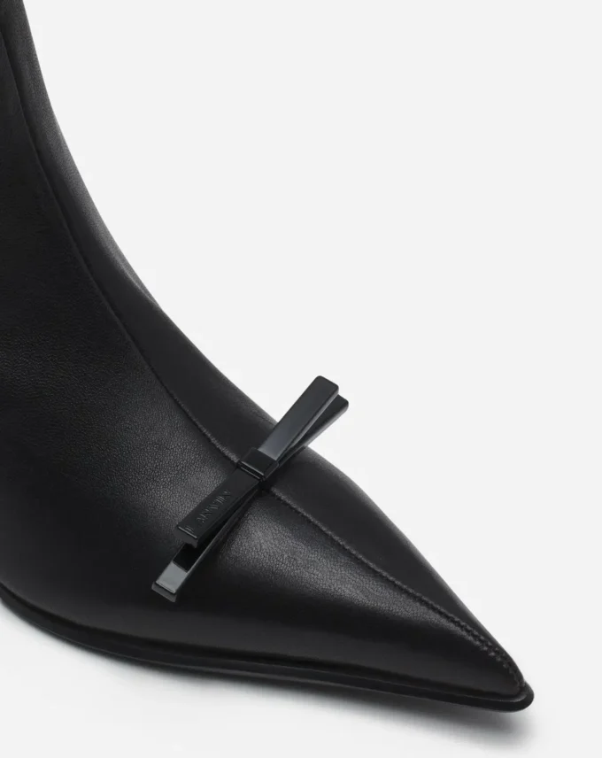 Lanvin Bow Ankle Boots in Leather Lanvin Bow Ankle Boots in Leather