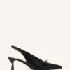 Lanvin Bow Slingback Pumps in Leather Lanvin Bow Slingback Pumps in Leather