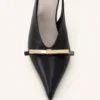Lanvin Bow Slingback Pumps in Leather Lanvin Bow Slingback Pumps in Leather