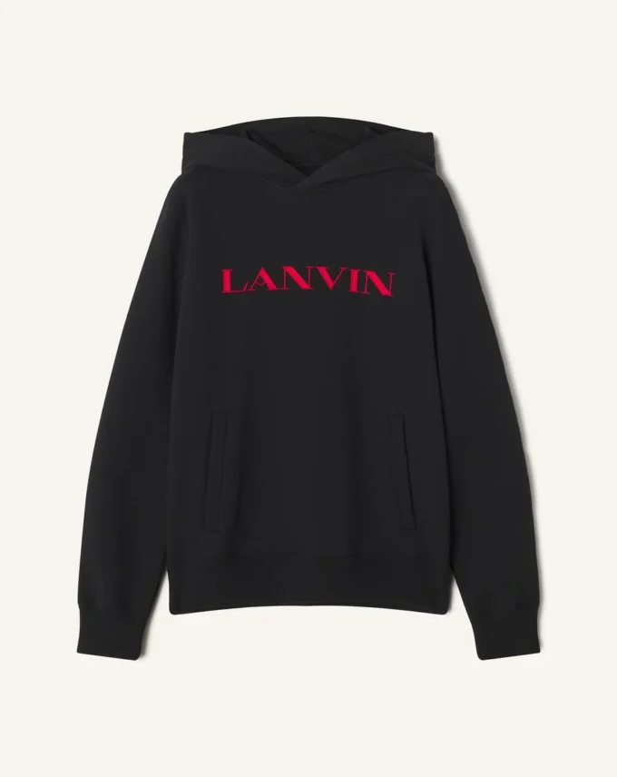 Lanvin Embroidered Cotton Hoodie Lanvin Embroidered Cotton Hoodie
