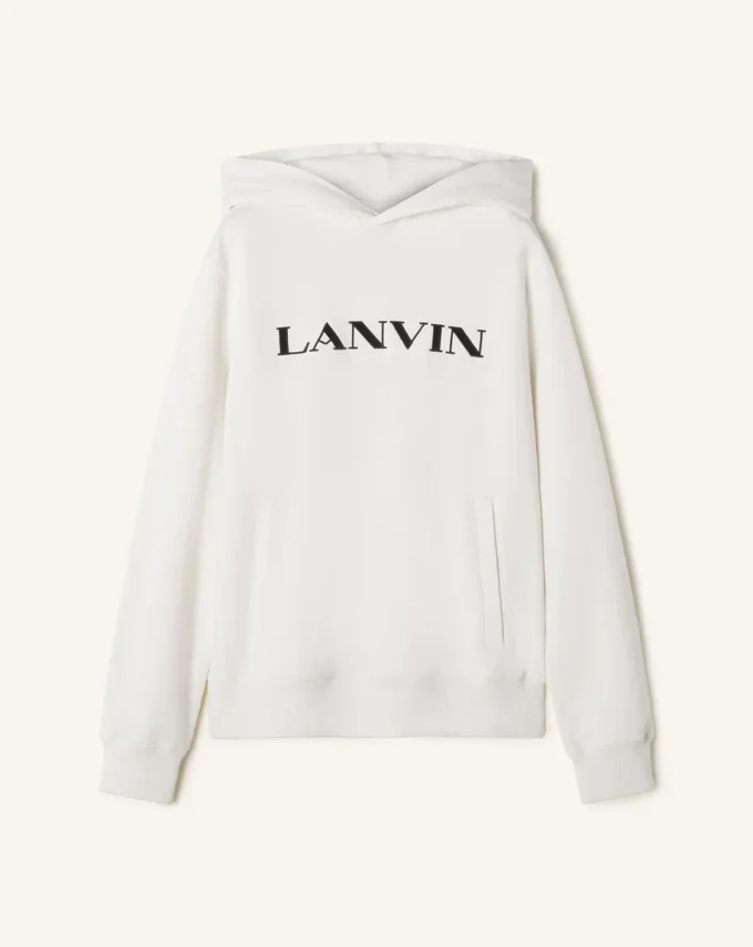Lanvin Embroidered Cotton Hoodie Lanvin Embroidered Cotton Hoodie
