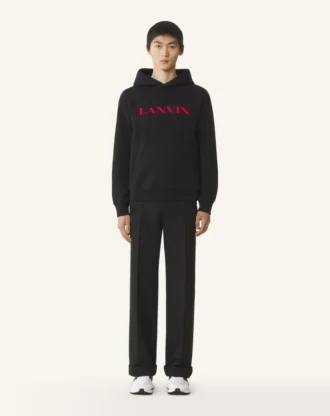 Lanvin Embroidered Cotton Hoodie