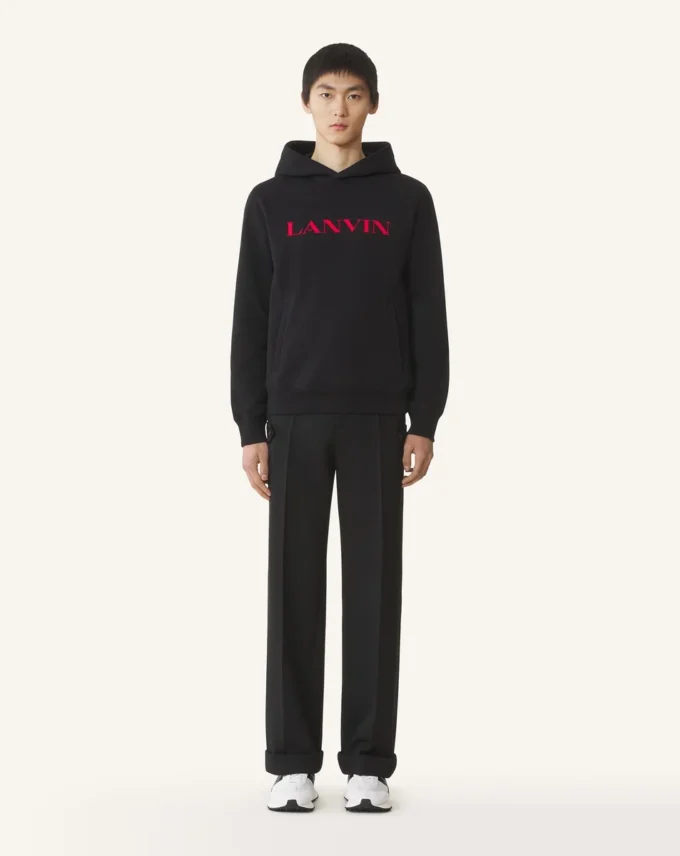 Lanvin Embroidered Cotton Hoodie Lanvin Embroidered Cotton Hoodie