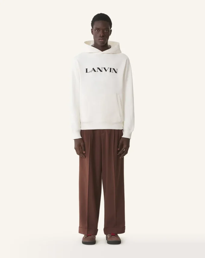 Lanvin Embroidered Cotton Hoodie Lanvin Embroidered Cotton Hoodie