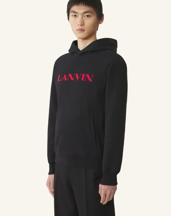 Lanvin Embroidered Cotton Hoodie Lanvin Embroidered Cotton Hoodie