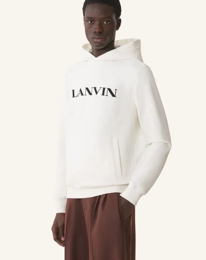 Lanvin Embroidered Cotton Hoodie Lanvin Embroidered Cotton Hoodie