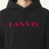 Lanvin Embroidered Cotton Hoodie Lanvin Embroidered Cotton Hoodie