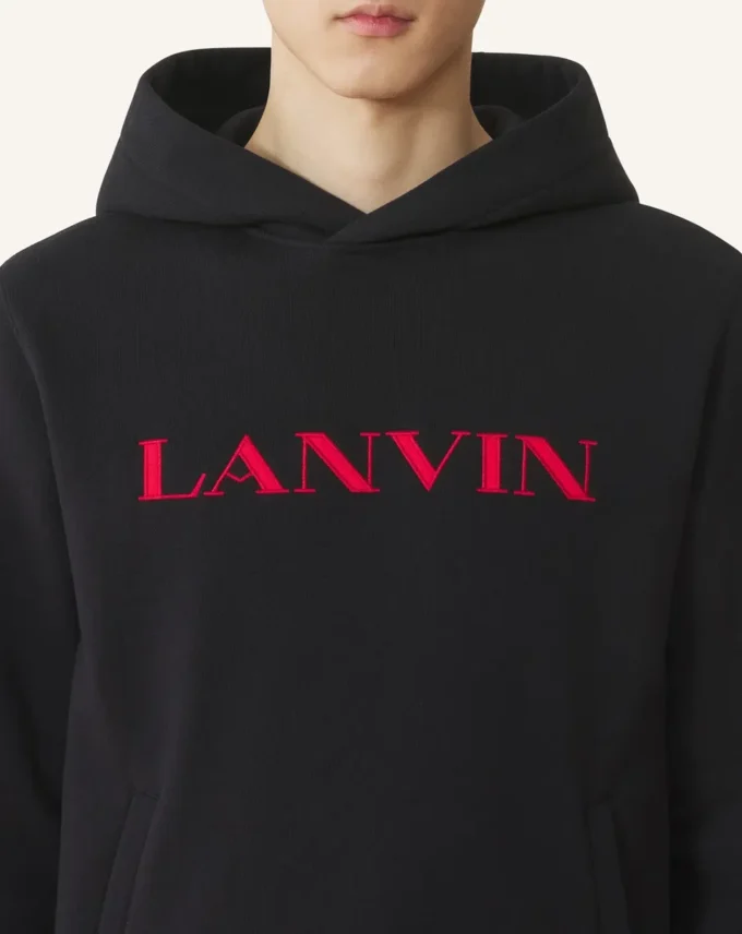 Lanvin Embroidered Cotton Hoodie Lanvin Embroidered Cotton Hoodie