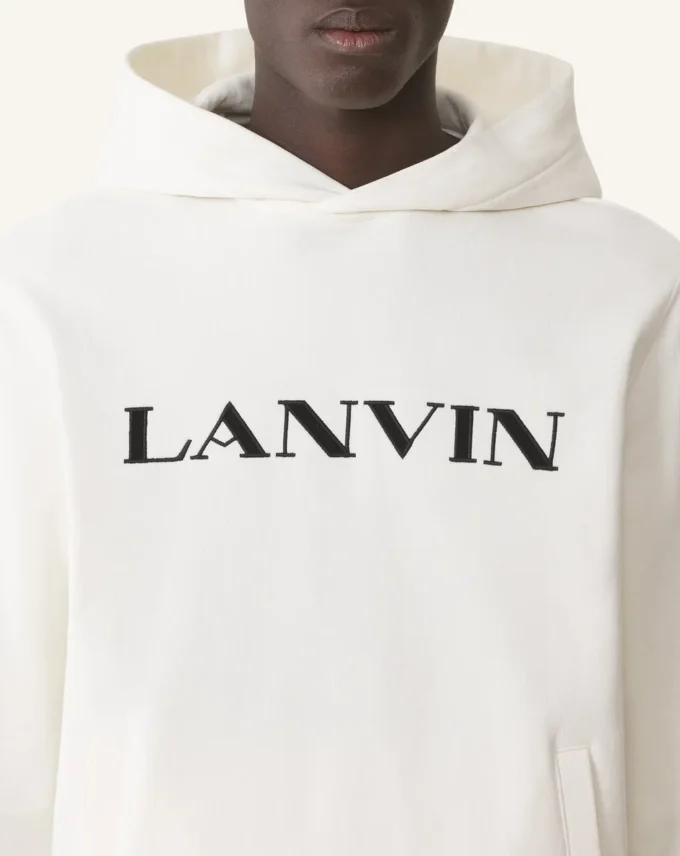 Lanvin Embroidered Cotton Hoodie Lanvin Embroidered Cotton Hoodie