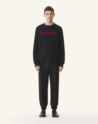 Lanvin Embroidered Cotton Sweatshirt